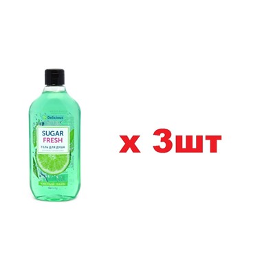 Magrav 136/10 Гель для душа Sugar fresh Чистый лайм 530мл 3шт