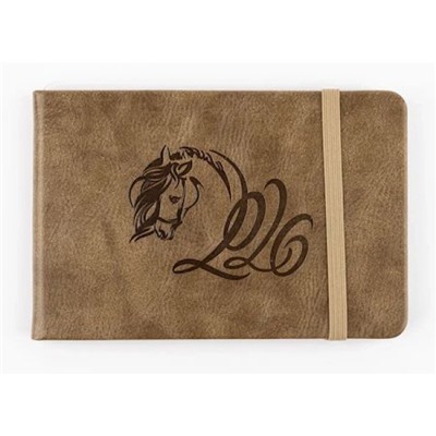 Планинг 2026 г. 160х105 мм 128 стр. "НЕАПОЛЬ" золотисто-коричневый, на резинке 310102 Alpha-Trend