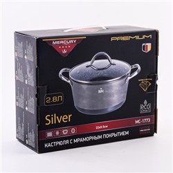 1773-1 Кастрюля с крышкой 2.8 л "MercuryHaus" (х4)