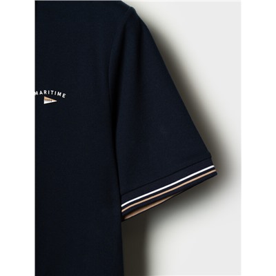 Джемпер трикотажный с воротником поло для мужчин