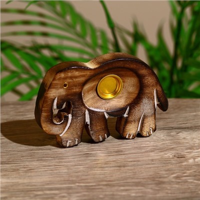 Подставка под благовония «Слон» дерево 10×6.5×1.5 см