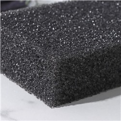 Губка для тела «Секрет красоты», жёсткая, антицеллюлитная, чёрная