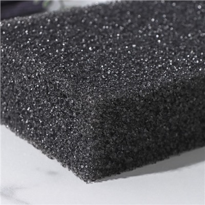 Губка для тела «Секрет красоты», жёсткая, антицеллюлитная, чёрная