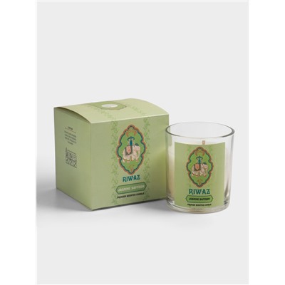 Свеча ароматическая в стекле «Жасмин и Шафран», соевый воск, 120 г