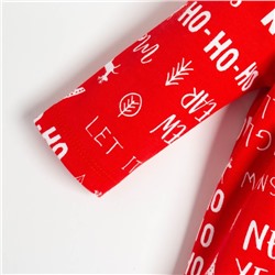 Платье - боди для девочки «Крошка Я» Joy, рост 86-92 см, красное