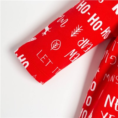 Платье - боди для девочки «Крошка Я» Joy, рост 86-92 см, красное