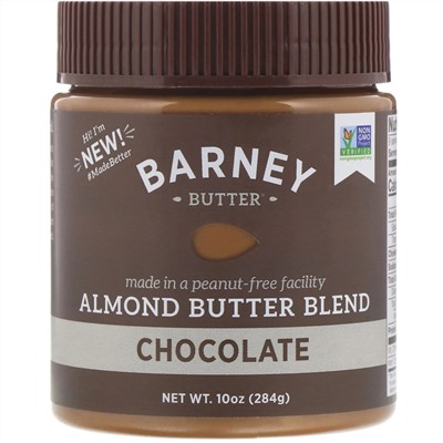 Barney Butter, Barney Butter, Almond Butter Blend, Chocolate, 10 oz (284 g)