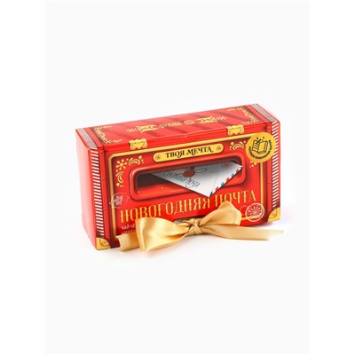Чай новогодний чёрный «Новогодняя почта» в коробке-книге, вкус: имбирный пряник, 100 г