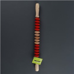 Массажёр «Скалка», универсальный, 47×4 см, деревянный