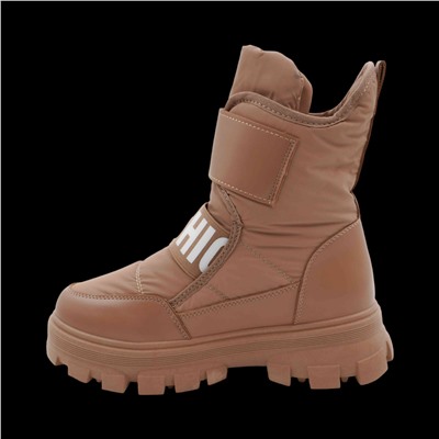 Дутики 1702-11 бежевые