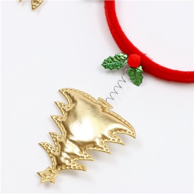 Ободок новогодний карнавальный «Ёлочки»