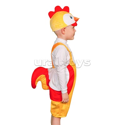 Изделие швейное "Набор карнавальный "Петушок" плюш (6-9 лет, рост 122-134 см)