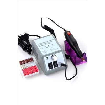 Nail Art Машинка для маникюра и педикюра 210-YQ 20 000 об/мин, 10 Вт, серебристый KRISTALLER, 1106498