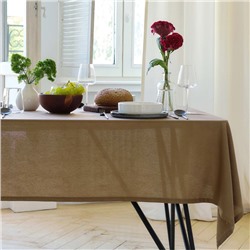 Скатерть Этель ECO, цвет оливковый, 110×136/±6 см, 70% хл, 30% лён, 190 г/м²