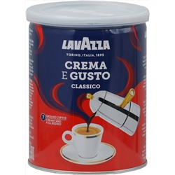 LAVAZZA. Crema E Gusto Classico (молотый) 250 гр. жест.банка