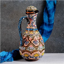 Кувшин узбекский Риштанская керамика «Самарканд», 1.3 л, разноцветный
