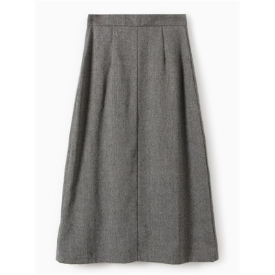 Юбка миди женская MINAKU: Modern classic, тёмно-серая, размер 46
