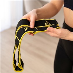 Эспандер-лента Sangh, эластичная, с захватами 90×4 см, цвет жёлтый