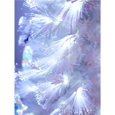 Ёлка светодиодная «Белоснежная» 90 см, диаметр нижнего яруса 45 см, 8 веток, 8 режимов, свечение белое