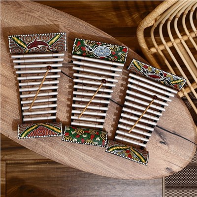 Сувенирный музыкальный инструмент «Ксилофон», 36×23×6 см, МИКС