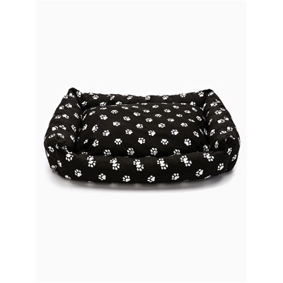Лежанка для животных «Пухлик», 68×52×16 см, чёрная