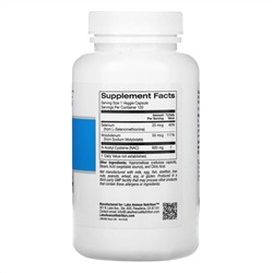 Lake Avenue Nutrition, NAC, N-ацетилцистеин с селеном и молибденом, 600 мг, 120 растительных капсул