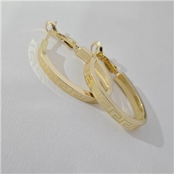 Серьги ювелирная бижутерия Итальянское золото (покрытие желтое 14к), арт.313.305