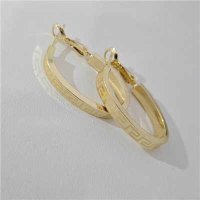 Серьги ювелирная бижутерия Итальянское золото (покрытие желтое 14к), арт.313.305