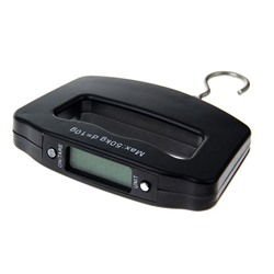 УЦЕНКА Весы - безмен Luazon LV-506, электронные, до 50 кг, точность до 10 г, подсветка, чёрные