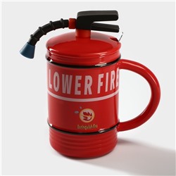 Кружка керамическая Lover Fire, 480 мл, цвет красный