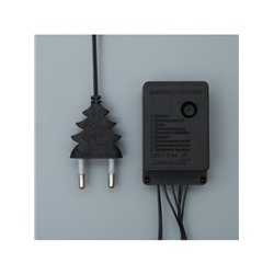 УЦЕНКА Гирлянда «Нить» 20 м, IP20, тёмная нить, 200 LED, свечение тёплое белое, 8 режимов, 220 В