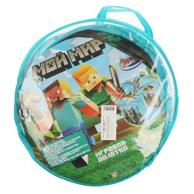 Палатка детская игровая "Майнкрафт" 83х80х105см, в сумке