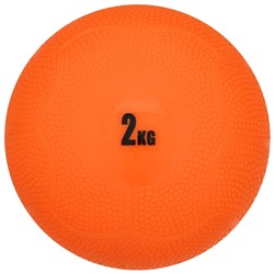 Медицинбол ONLYTOP, 2 кг, цвет оранжевый