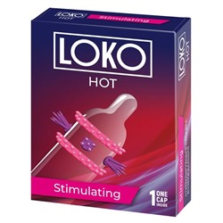 Стимулирующая насадка на пенис LOKO HOT с возбуждающим эффектом