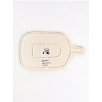 Блюдо керамическое «Стоун», 29.7×17.5 см, серое, Dolce Ceramo