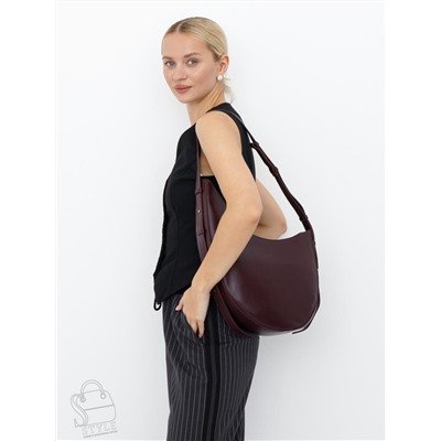 Сумка женская кожаная 1032M wine red Polina&Eiterou  в Новосибирске