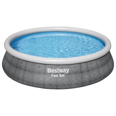 УЦЕНКА Бассейн надувной Fast Set, 457×107 см, фильтр-насос, лестница, 57372 Bestway