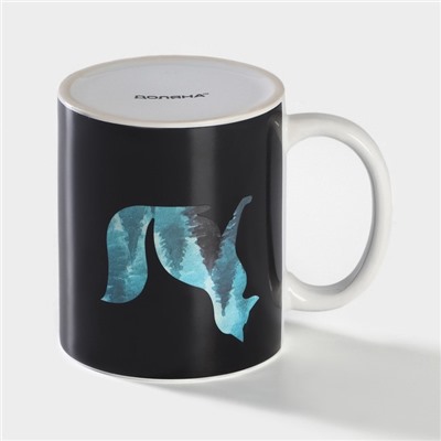 Кружка - хамелеон Доляна «Таинственная лиса», 350 мл, керамика, небольшие дефекты