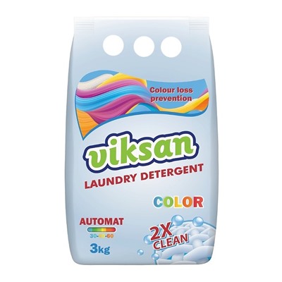 Стиральный порошок 2X CLEAN COLOR автомат, 3 кг