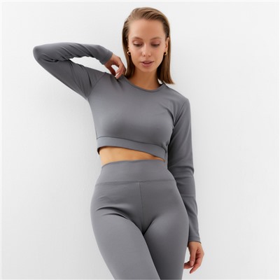 Рашгард спортивный женский MINAKU, графит, размер 40