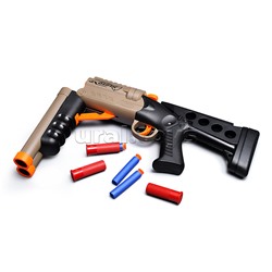 Бластер "Крутая перестрелка" с мягкими пулями, в коробке