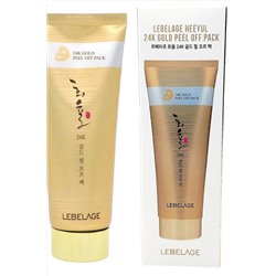 Lebelage Маска-пленка для лица с экстрактом золота / Heeyul 24K Gold Peel Off Pack, 150 мл. KRISTALLER, 1115649