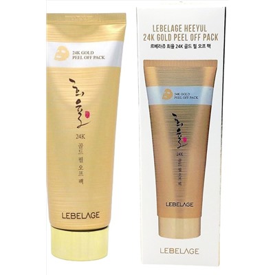 Lebelage Маска-пленка для лица с экстрактом золота / Heeyul 24K Gold Peel Off Pack, 150 мл. KRISTALLER, 1115649