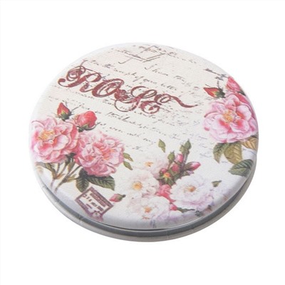 Dewal Beauty Зеркало косметическое карманное круглое / Классическая мода MR5, 60 мм