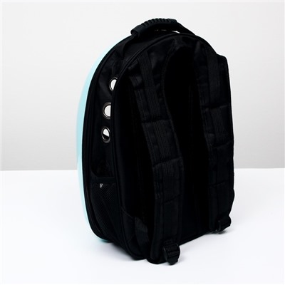 Рюкзак для переноски кошек «Гламуррр», 32×25×42 см, с окном для обзора, голубой