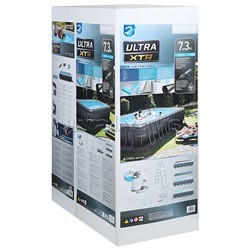 Бассейн каркаcный Ultra XTR Frame 732 х 366 х 132 см, комбинированный фильтр-насос, лестница, тент, подстилка, волейбольная сетка, набор для чистки, 26368NP INTEX