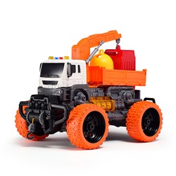 Машина "Мусорный гигант" 1:16 (свет, звук) в коробке (цвет оранжевый)