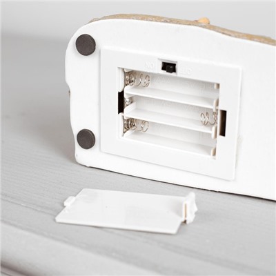 УЦЕНКА Светодиодная фигура «Рождество» 18×19×8 см, полистоун, от батареек ААх3, свечение тёплое белое