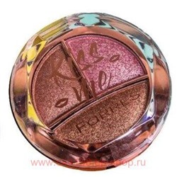 Farres Тени для век Kiss Me 3 цвета тон 07 Коричнево-лососевые 1006