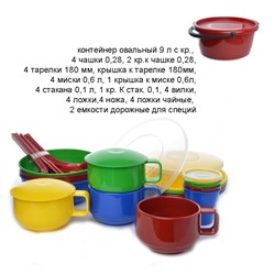 Набор для пикника на 4 персоны / ЕПП-8-3ТХ /уп 4/